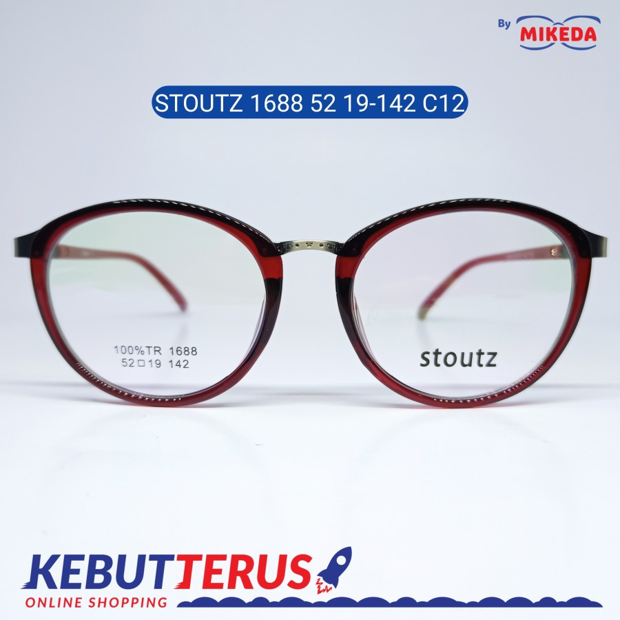 Mikeda-FRAME KACAMATA STOUTZ 1688 C12 + LENSA(MINUS/CYLINDER)