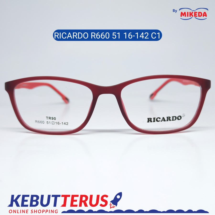 Mikeda-FRAME KACAMATA RICARDO R660 - 51 C1 + LENSA(MINUS/CYLINDER)