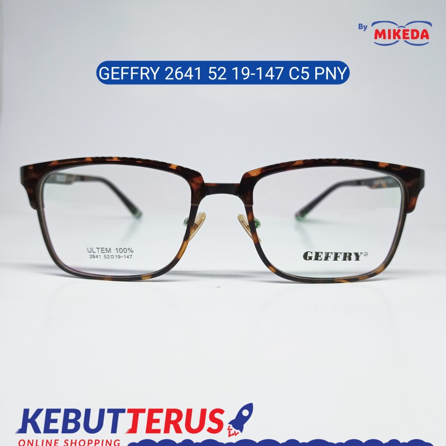 Mikeda-FRAME KACAMATA GEFFRY 2641 C5 PNY + LENSA(MINUS/CYLINDER)