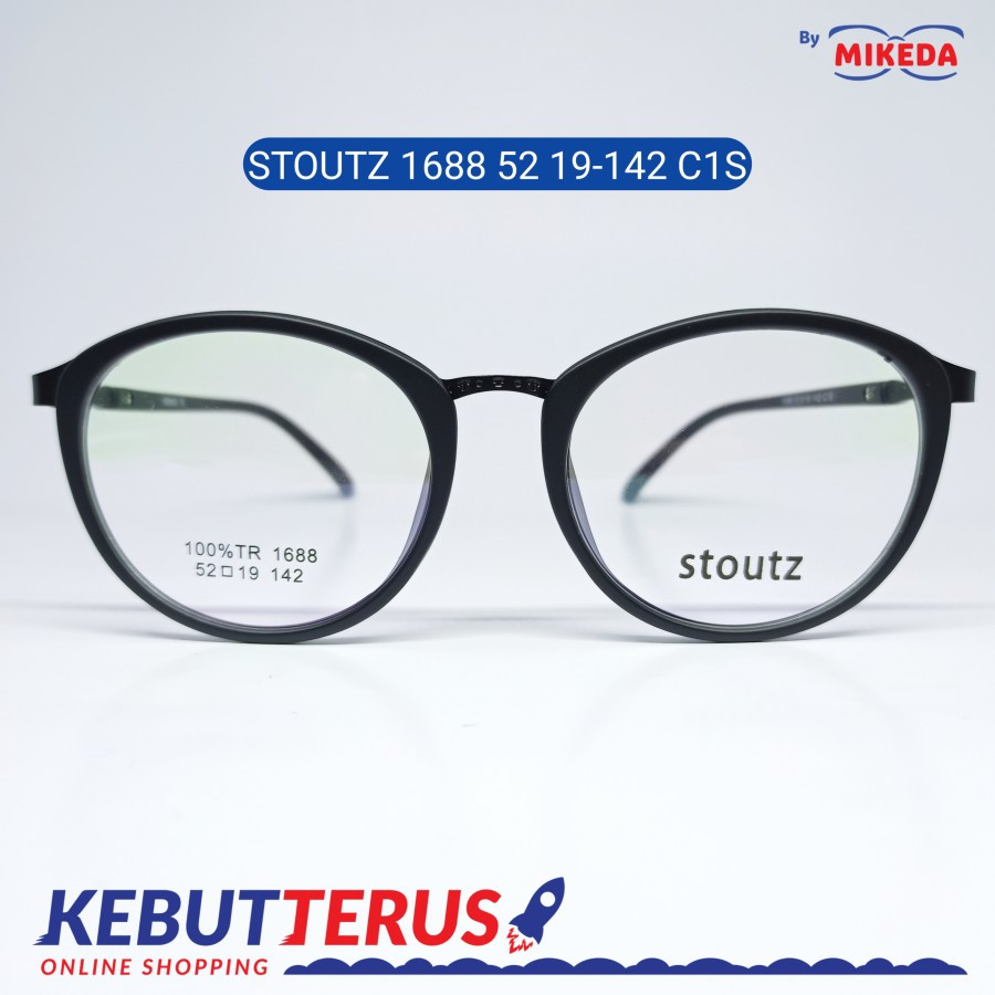 Mikeda-FRAME KACAMATA STOUTZ 1688 C1S + LENSA(MINUS/CYLINDER)