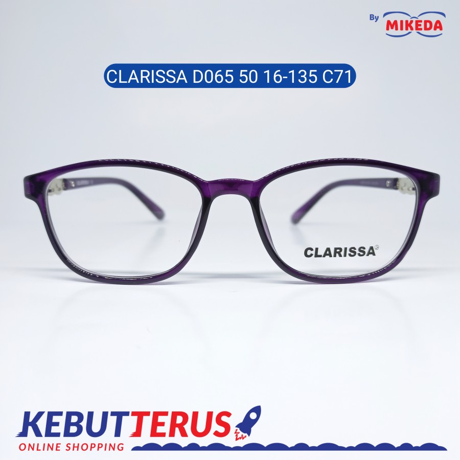 Mikeda-FRAME KACAMATA CLARISSA D065-50 C71 + LENSA(MINUS/CYLINDER)