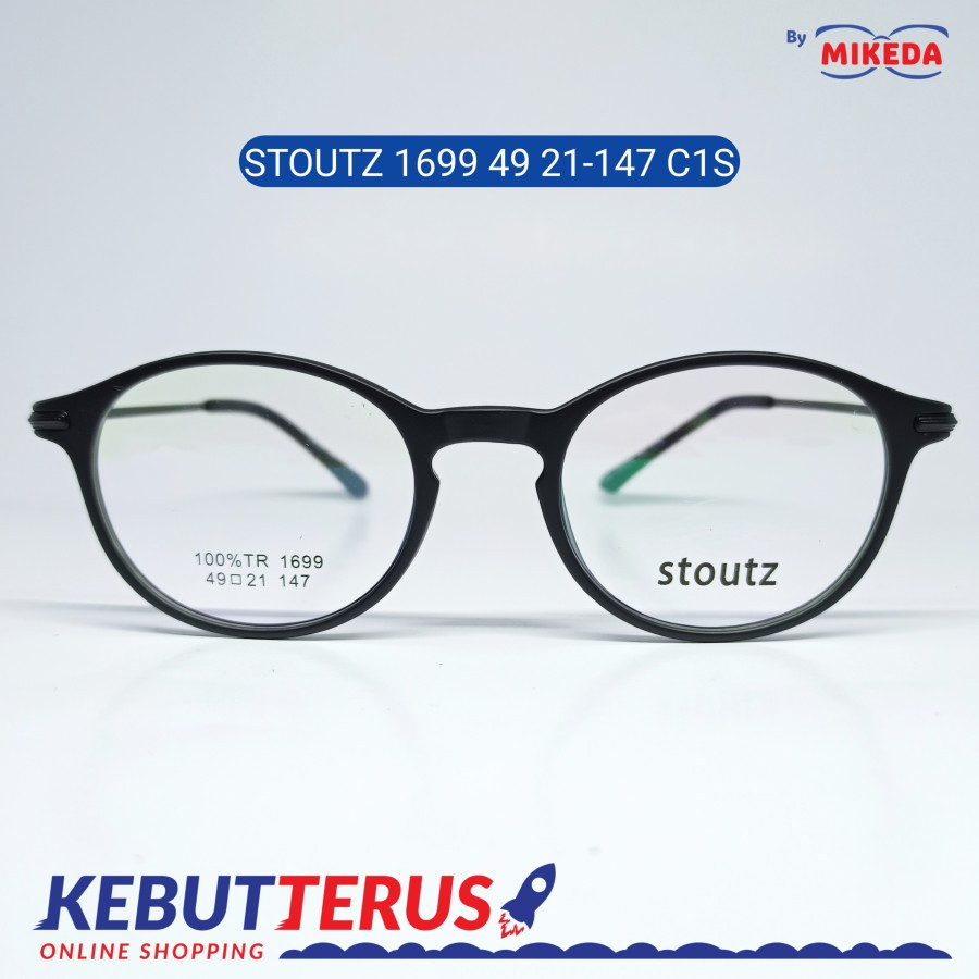 Mikeda-FRAME KACAMATA STOUTZ 1699 C1S + LENSA(MINUS/CYLINDER)