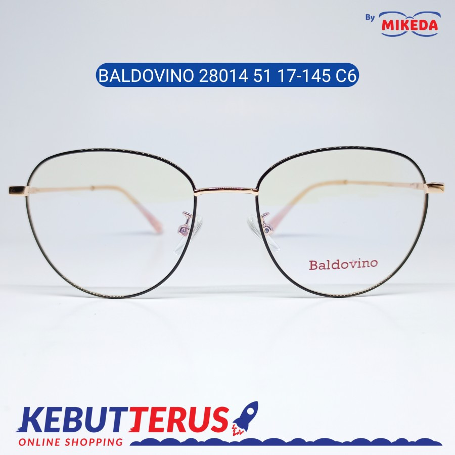 Mikeda-FRAME KACAMATA BALDOVINO 28014 C6 + LENSA(MINUS/CYLINDER)