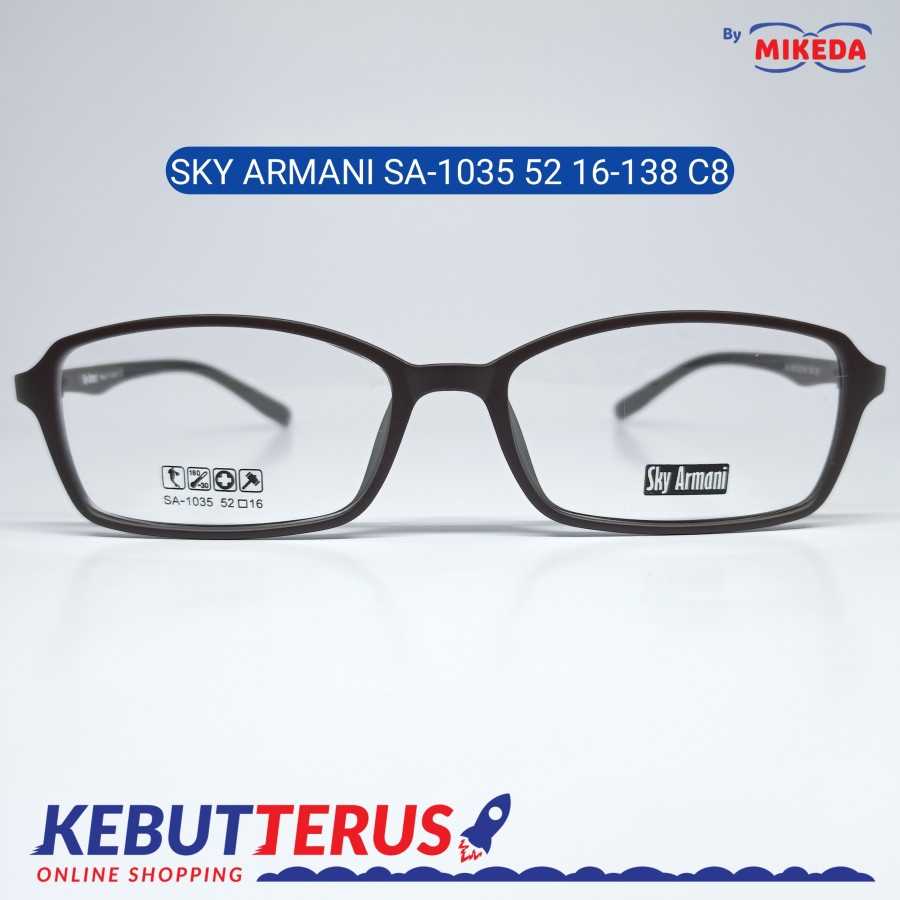 Mikeda-FRAME KACAMATA SKY ARMANI SA-1035 C8 + LENSA(MINUS/CYLINDER)