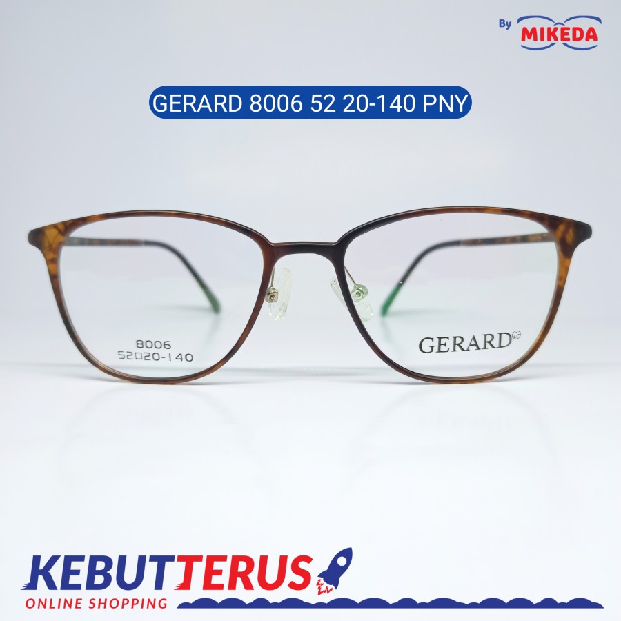 Mikeda-FRAME KACAMATA GERARD 8006 PNY + LENSA(MINUS/CYLINDER)