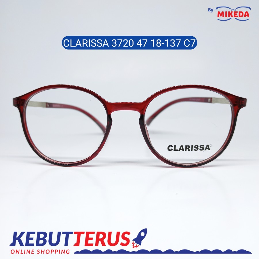 Mikeda-FRAME KACAMATA CLARISSA 3720-47 C7 + LENSA(MINUS/CYLINDER)