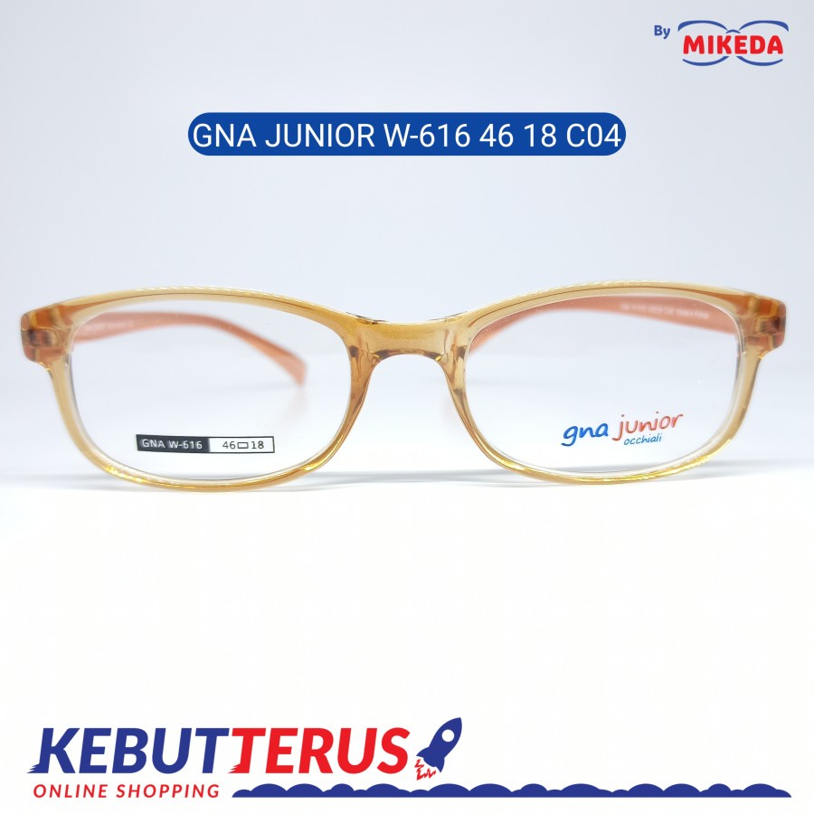 Mikeda-FRAME KACAMATA GNA JUNIOR W-616 C04 + LENSA(MINUS/CYLINDER)