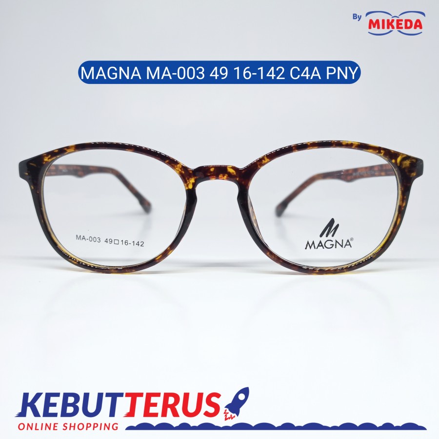 Mikeda-FRAME KACAMATA MAGNA MA - 003 C4A PNY + LENSA(MINUS/CYLINDER)