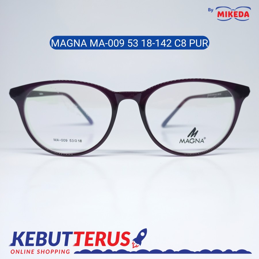 Mikeda-FRAME KACAMATA MAGNA MA - 009 C8 PUR + LENSA(MINUS/CYLINDER)