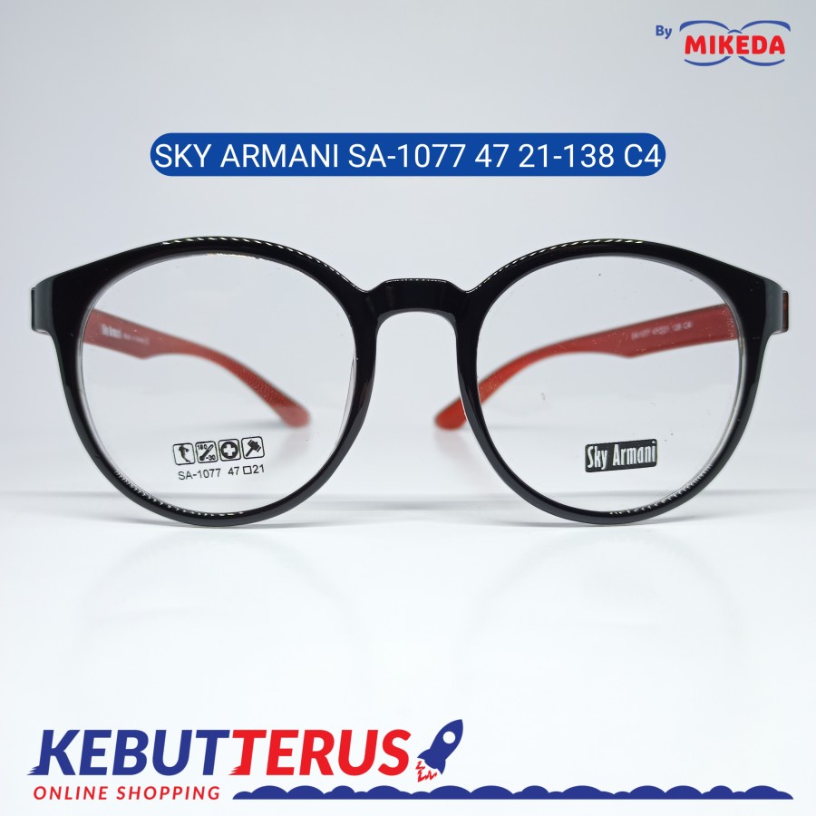 Mikeda-FRAME KACAMATA SKY ARMANI SA-1077 C4 + LENSA(MINUS/CYLINDER)