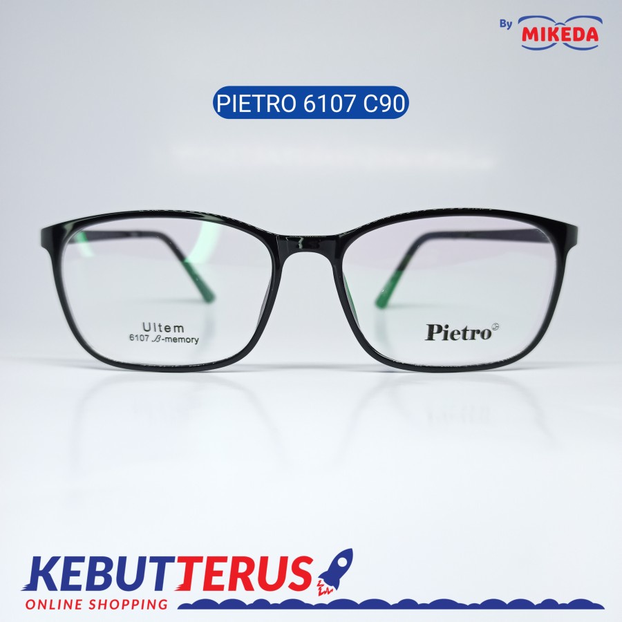 Mikeda-FRAME KACAMATA PIETRO 6107 C90 + LENSA(MINUS/CYLINDER)