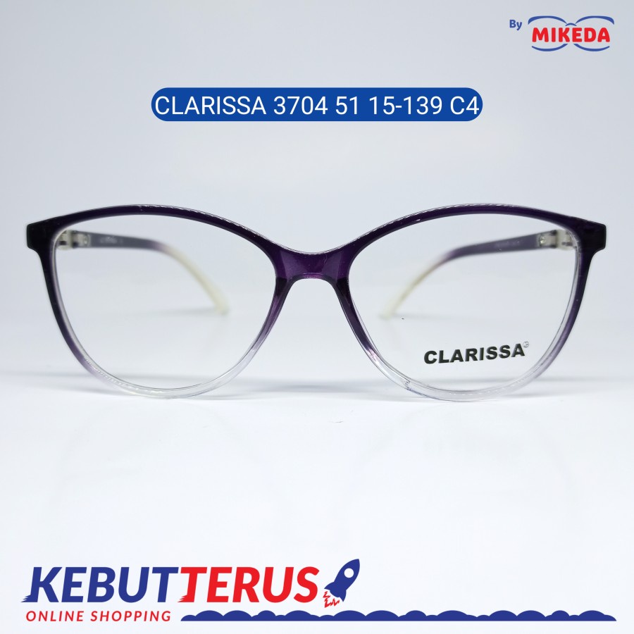 Mikeda-FRAME KACAMATA CLARISSA 3704-51 C4 + LENSA(MINUS/CYLINDER)