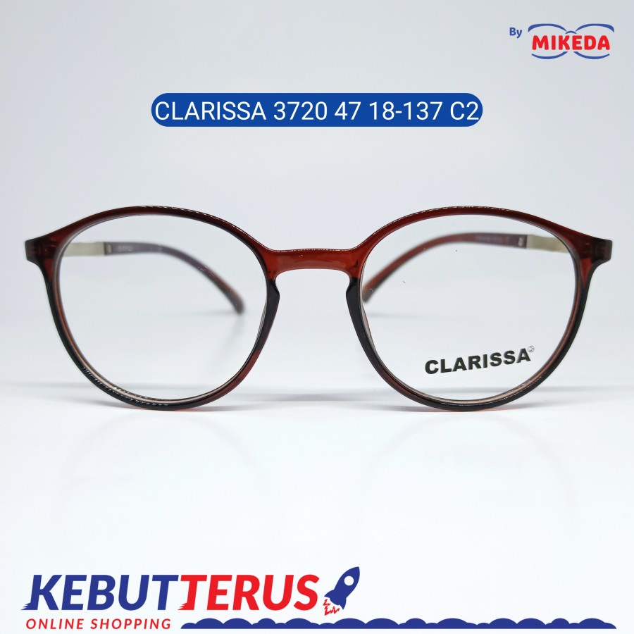 Mikeda-FRAME KACAMATA CLARISSA 3720-47 C2 + LENSA(MINUS/CYLINDER)