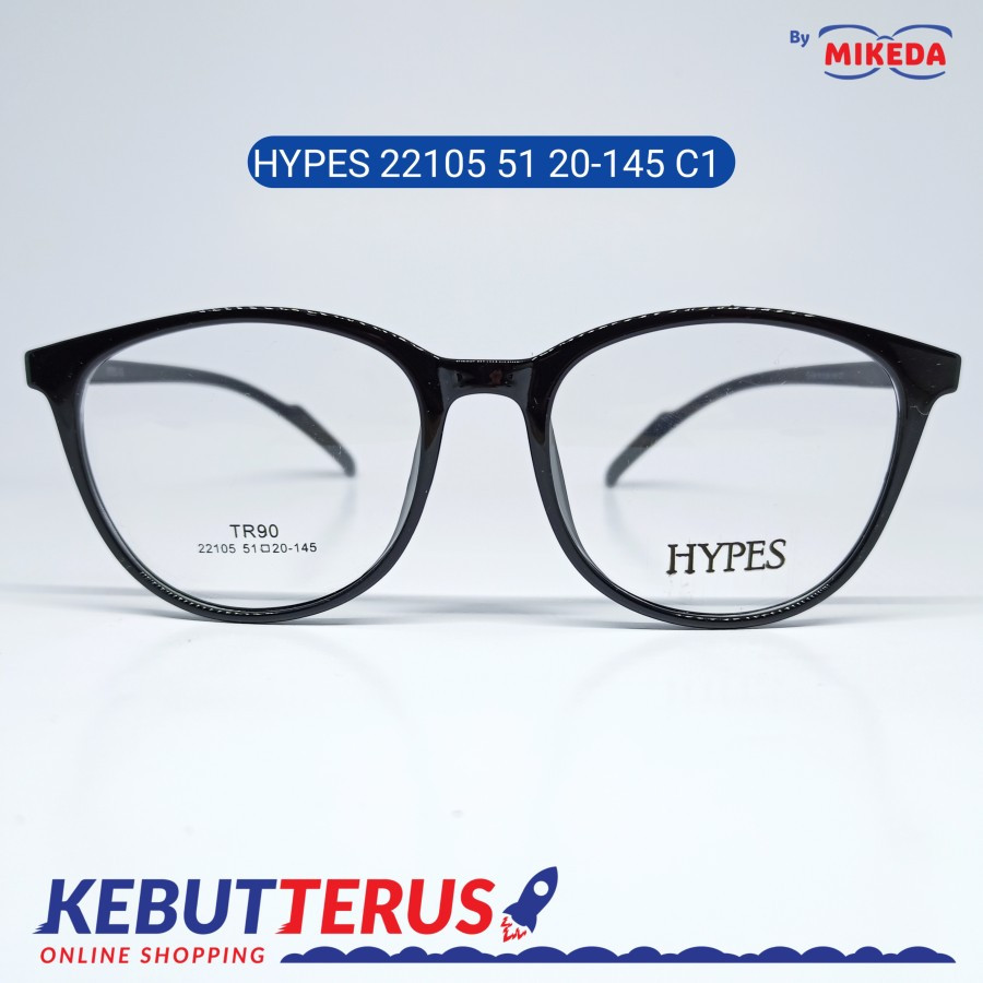 Mikeda-FRAME KACAMATA HYPES 22105 C1 + LENSA(MINUS/CYLINDER)