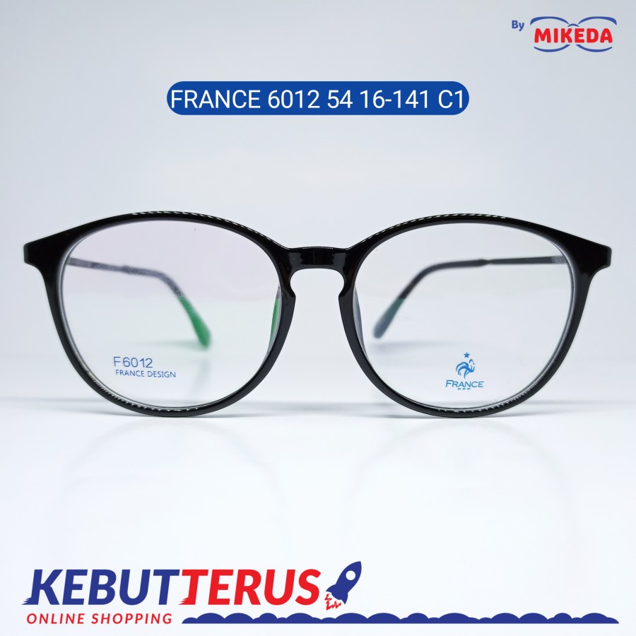 Mikeda-FRAME KACAMATA FRANCE F6012 C1 + LENSA(MINUS/CYLINDER)