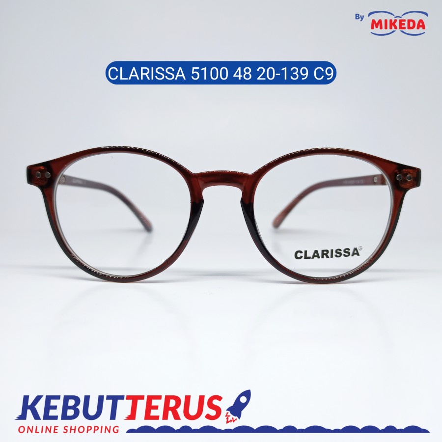 Mikeda-FRAME KACAMATA CLARISSA 5100 48 C9 + LENSA(MINUS/CYLINDER)