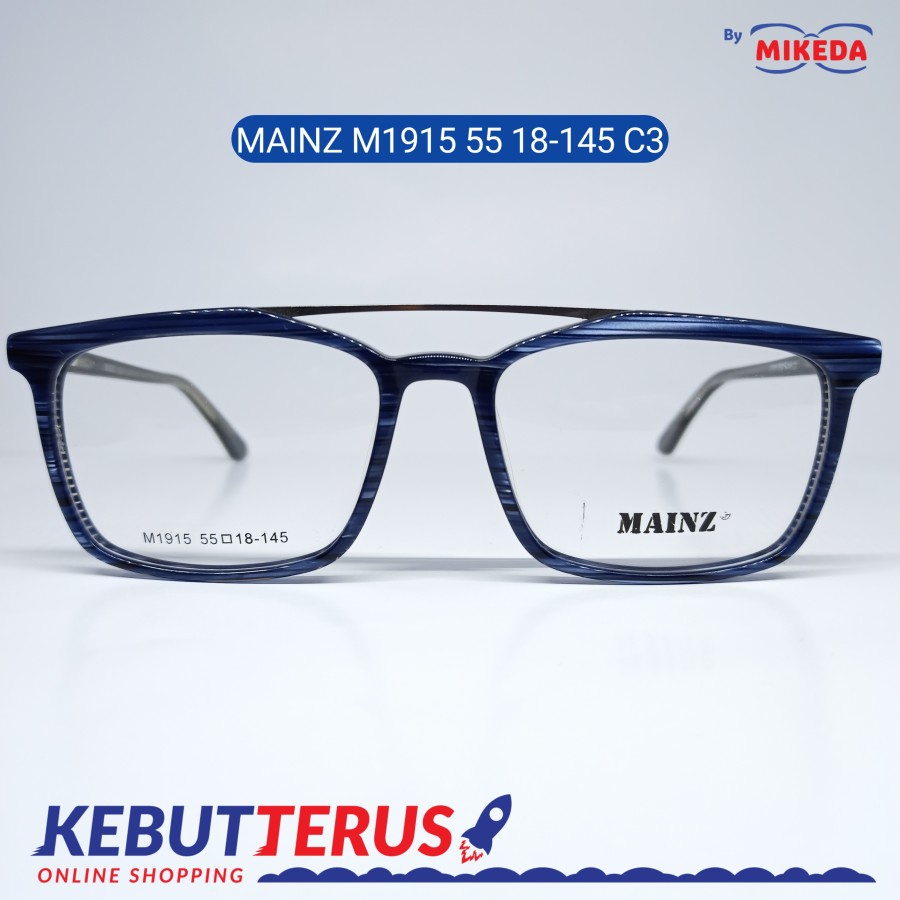Mikeda-FRAME KACAMATA MAINZ M1915 55 18-145 C3 + LENSA(MINUS/CYLINDER)