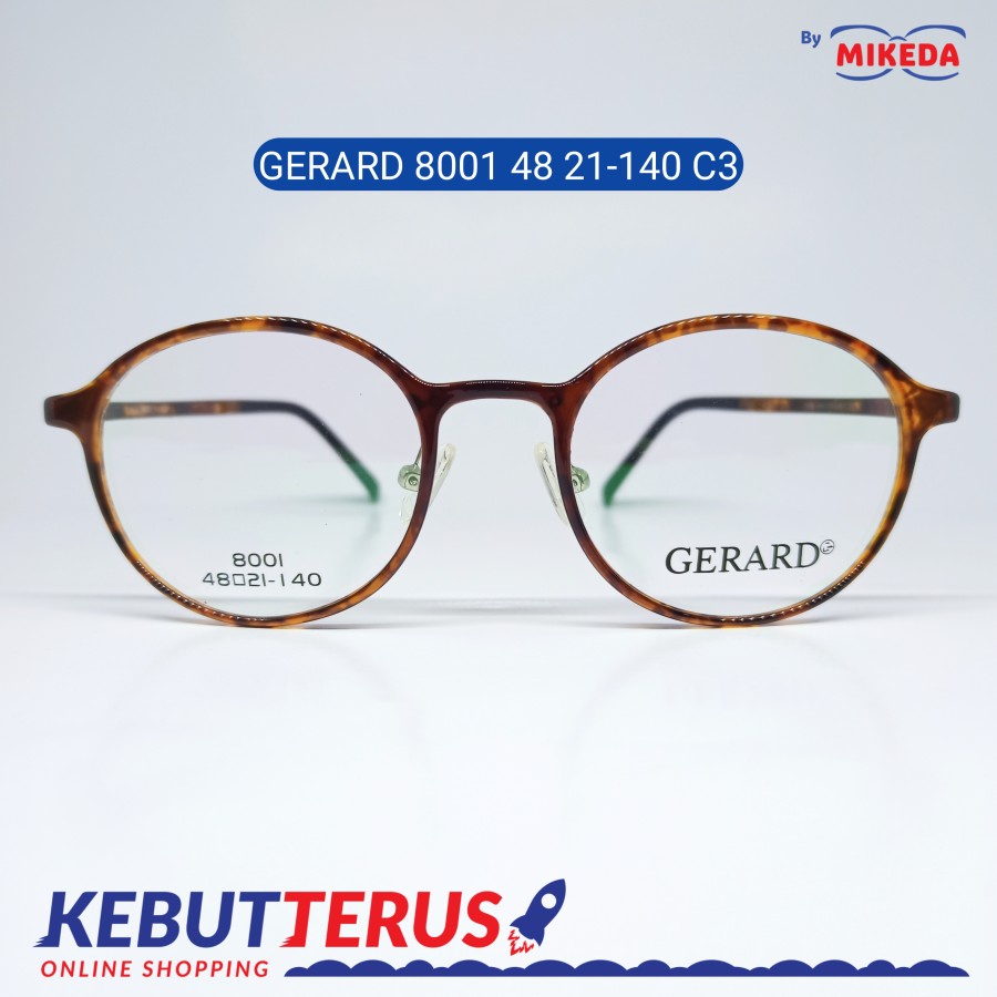 Mikeda-FRAME KACAMATA GERARD 8001 C3+ LENSA(MINUS/CYLINDER)