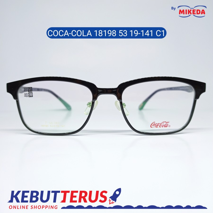 Mikeda-FRAME KACAMATA COCA-COLA CC18198 C1 + LENSA(MINUS/CYLINDER)