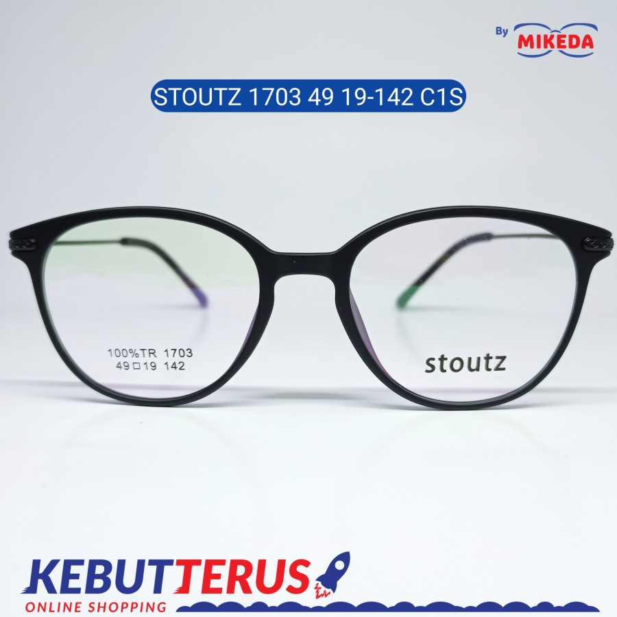 Mikeda-FRAME KACAMATA STOUTZ 1703 C1S + LENSA(MINUS/CYLINDER)