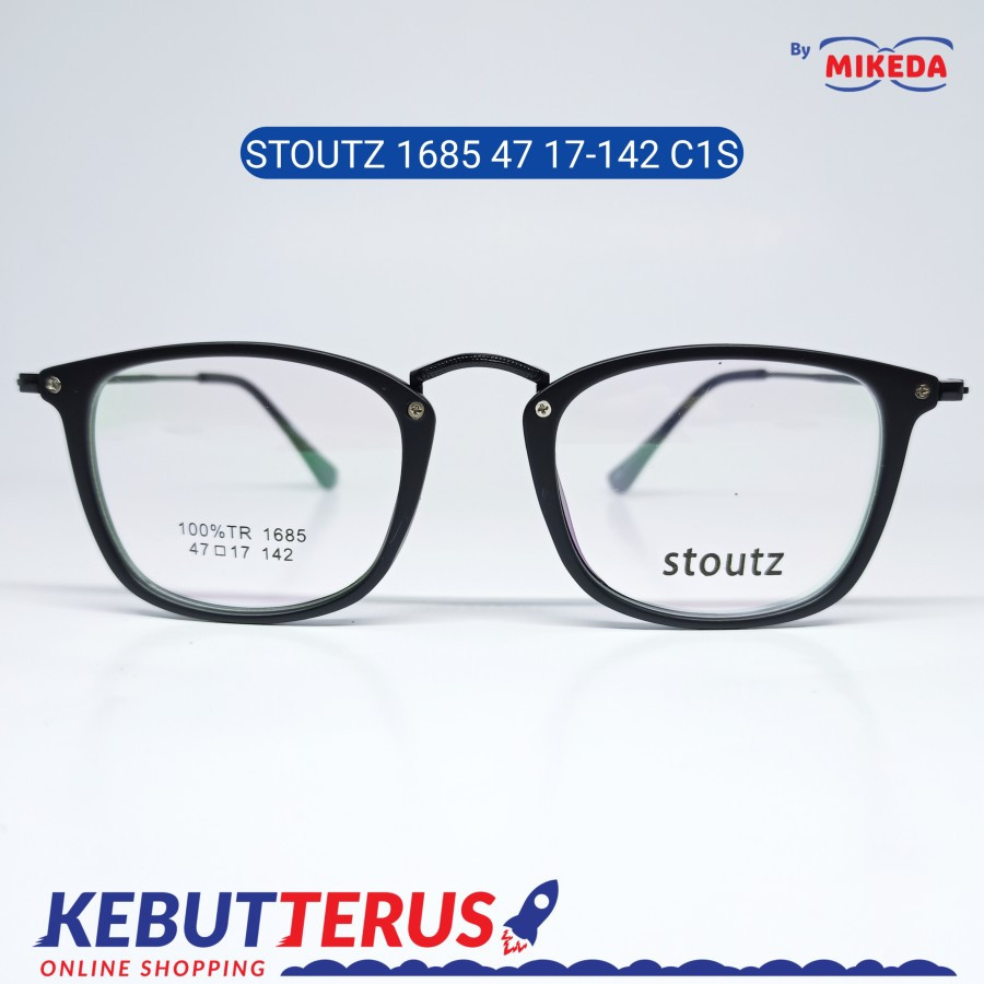 Mikeda-FRAME KACAMATA STOUTZ 1685 C1S + LENSA(MINUS/CYLINDER)