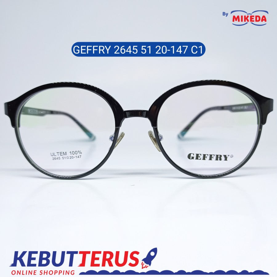 Mikeda-FRAME KACAMATA GEFFRY 2645 C1 + LENSA(MINUS/CYLINDER)