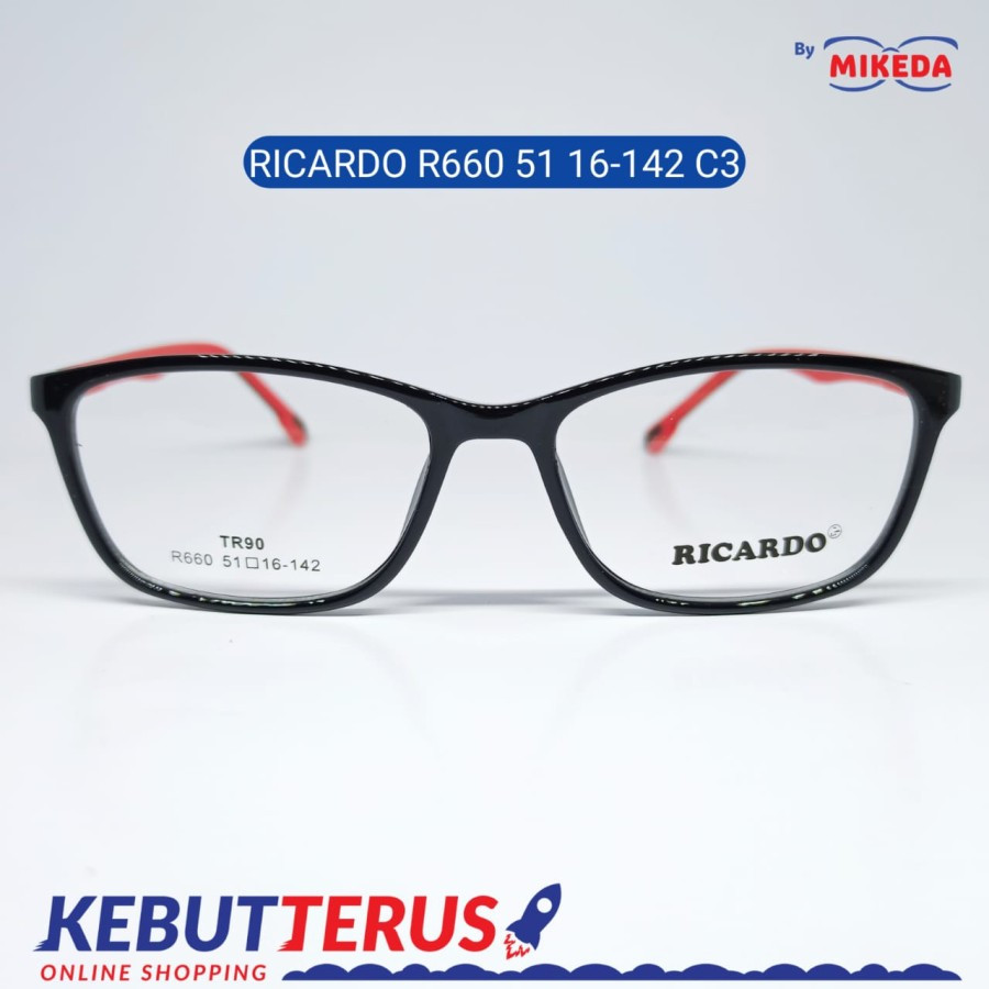 Mikeda-FRAME KACAMATA RICARDO R660 51 C3 + LENSA(MINUS/CYLINDER)