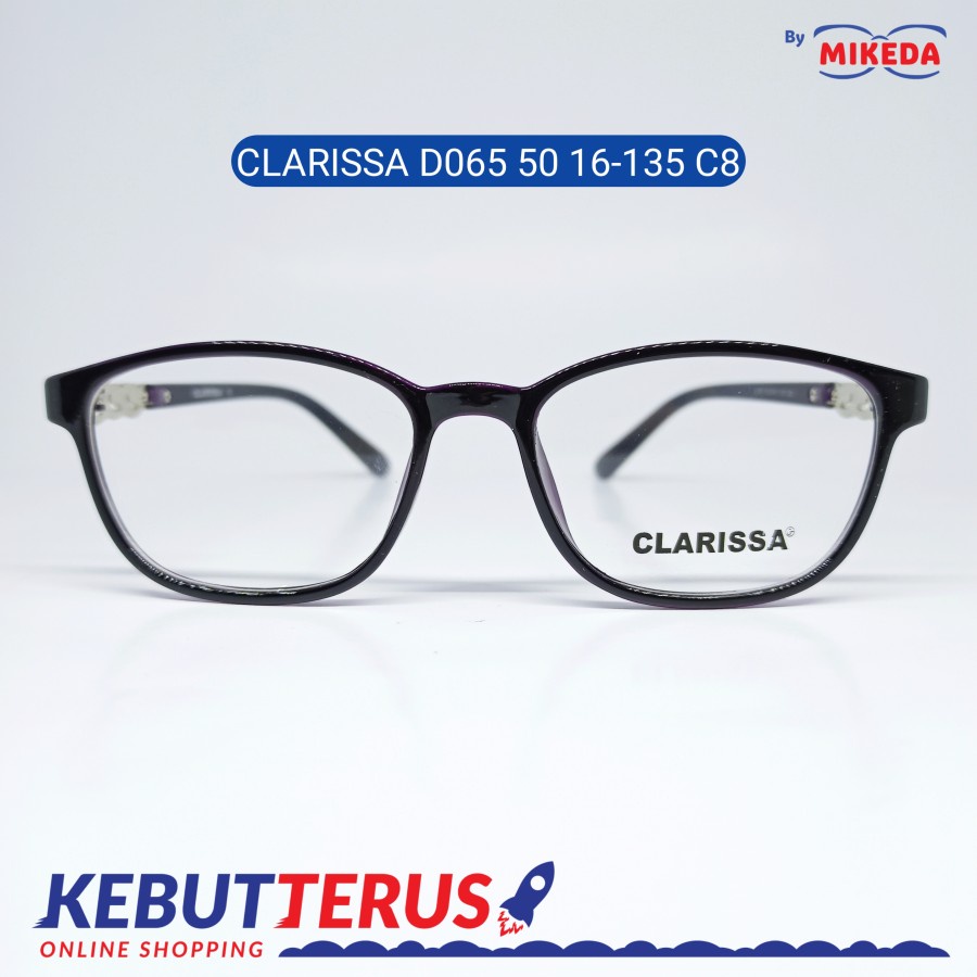 Mikeda-FRAME KACAMATA CLARISSA D065-50 C8 + LENSA(MINUS/CYLINDER)
