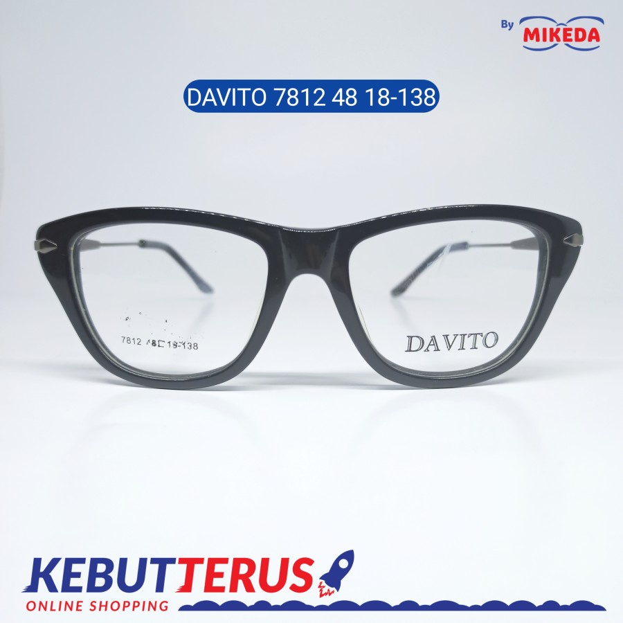 Mikeda-FRAME KACAMATA DAVITO 7812 48 18-138+ LENSA(MINUS/CYLINDER)