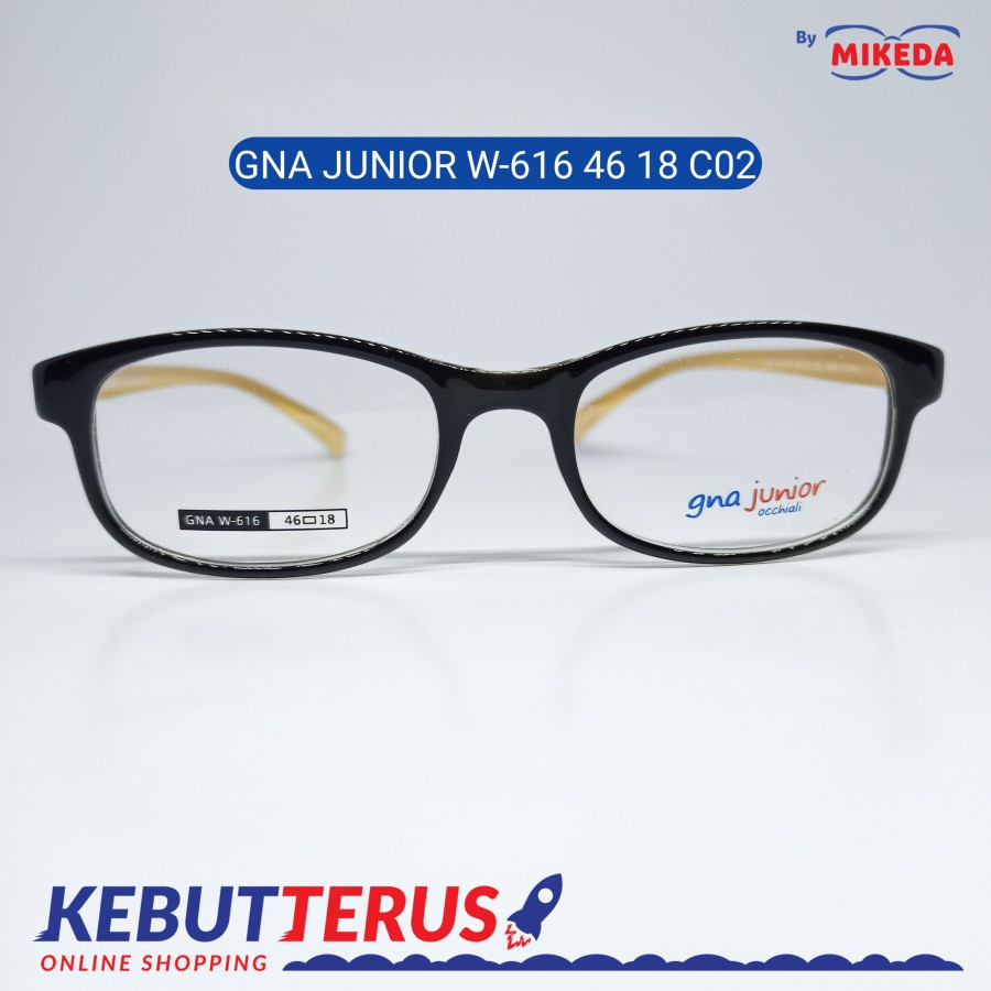 Mikeda-FRAME KACAMATA GNA JUNIOR W-616 C02 + LENSA(MINUS/CYLINDER)
