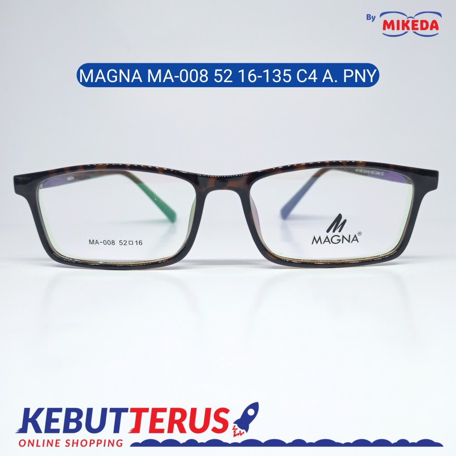 Mikeda-FRAME KACAMATA MAGNA MA - 008 C4A PNY + LENSA(MINUS/CYLINDER)