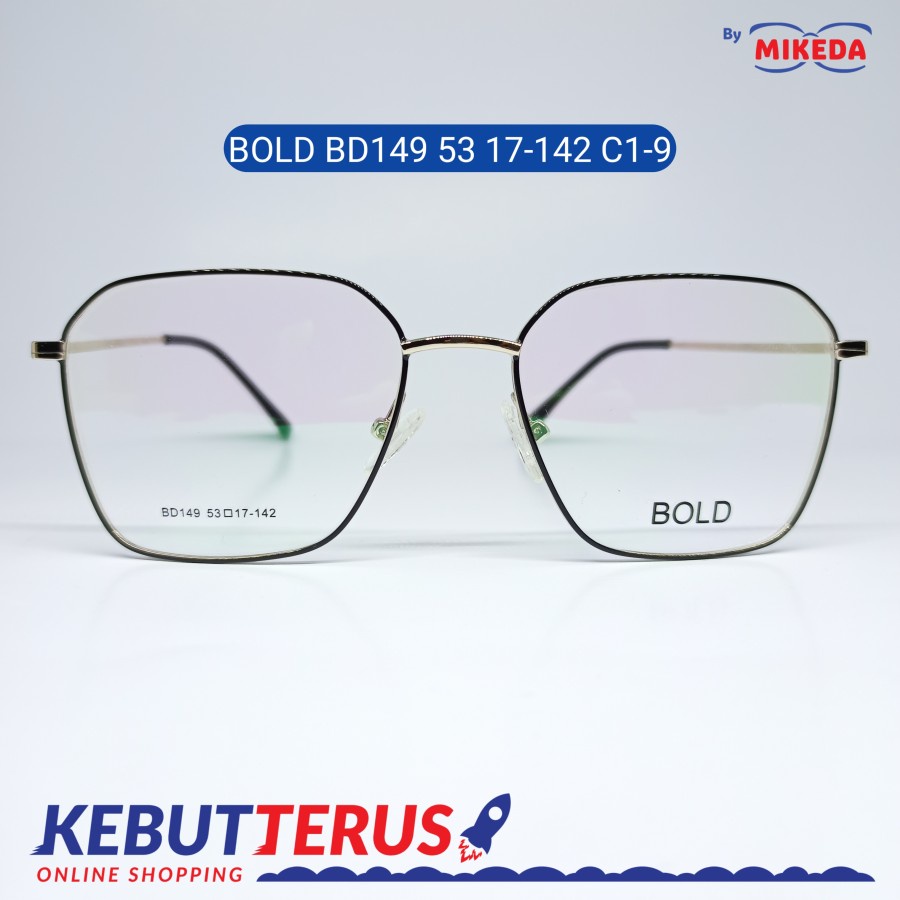 Mikeda-FRAME KACAMATA BOLD BD149 C1-9 + LENSA(MINUS/CYLINDER)