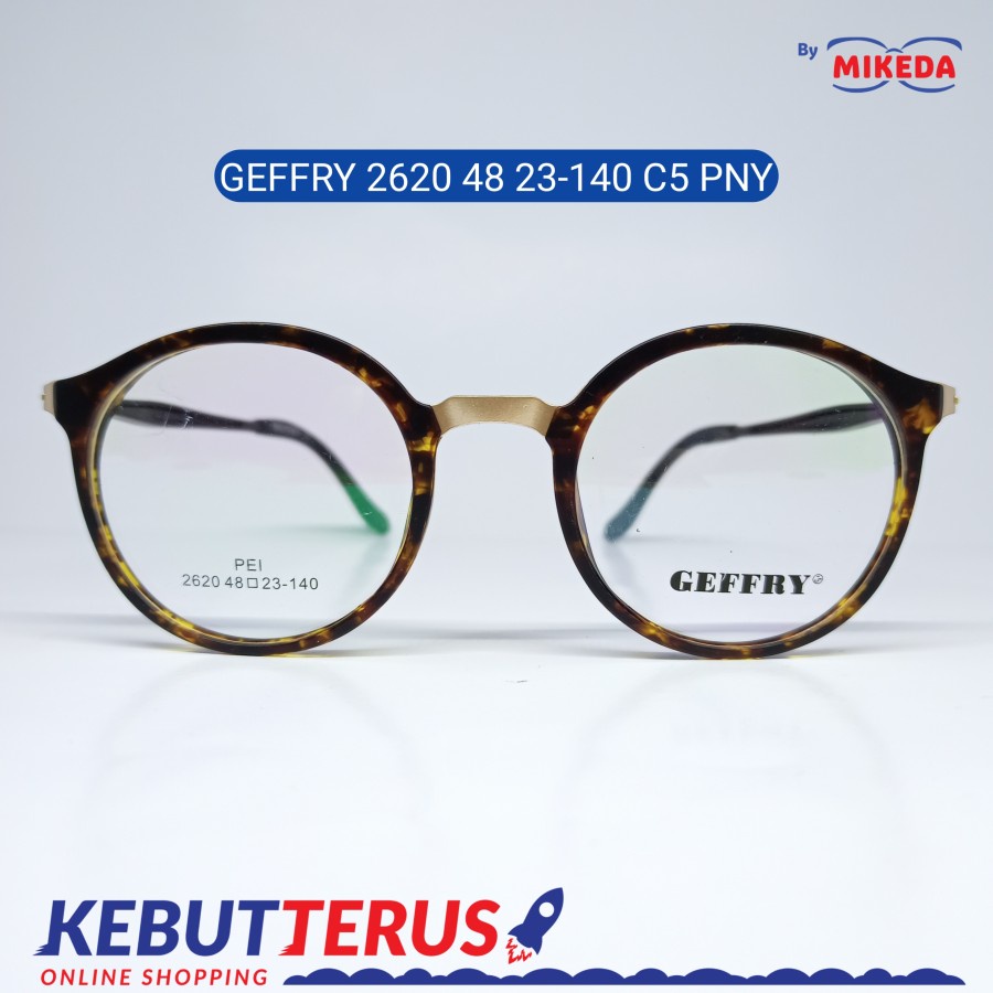 Mikeda-FRAME KACAMATA GEFFRY 2620 C5 PNY + LENSA(MINUS/CYLINDER)