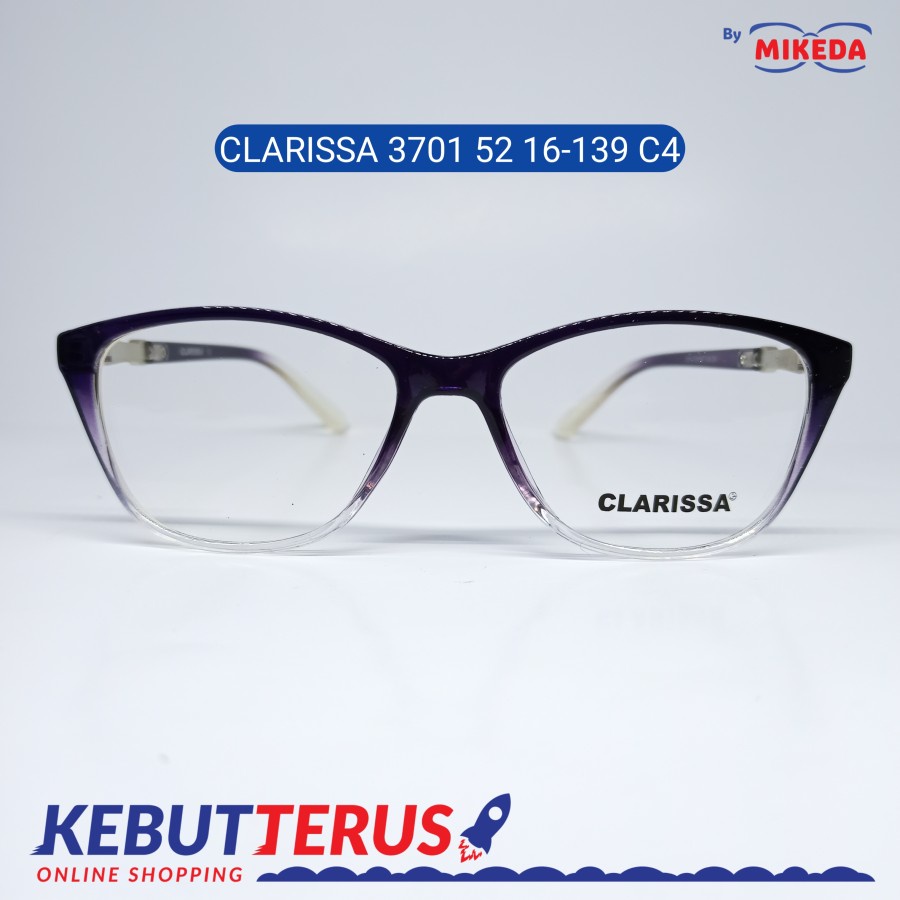 Mikeda-FRAME KACAMATA CLARISSA 3701-52 C4 + LENSA(MINUS/CYLINDER)