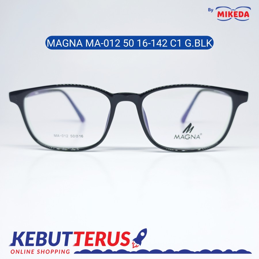 Mikeda-FRAME KACAMATA MAGNA MA - 012 C1 G BLK + LENSA(MINUS/CYLINDER)