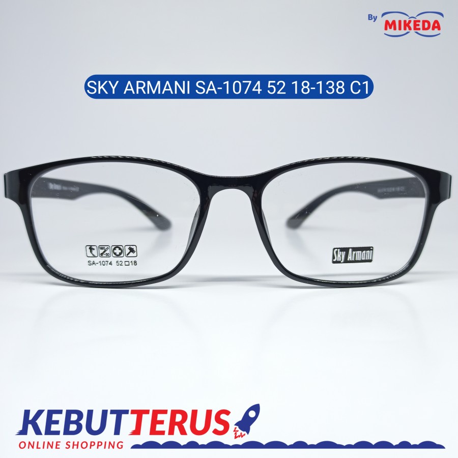 Mikeda-FRAME KACAMATA SKY ARMANI SA-1074 C1 + LENSA(MINUS/CYLINDER)