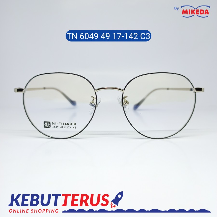 Mikeda-FRAME KACAMATA TN 6049 49 17-142 C3 + LENSA(MINUS/CYLINDER)