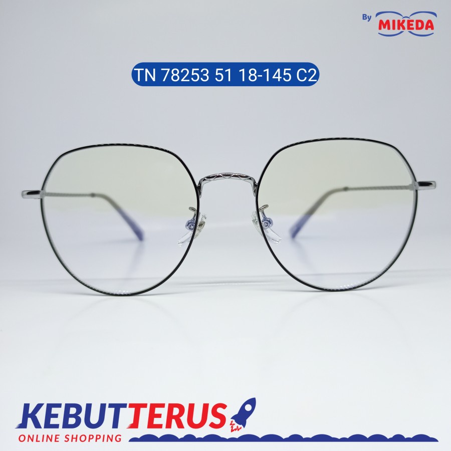Mikeda-FRAME KACAMATA TN 78253 51 18-145 C2 + LENSA(MINUS/CYLINDER)