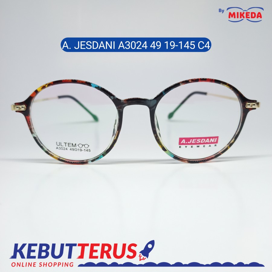 Mikeda-FRAME KACAMATA A.JESDANI A3024 C4 + LENSA(MINUS/CYLINDER)