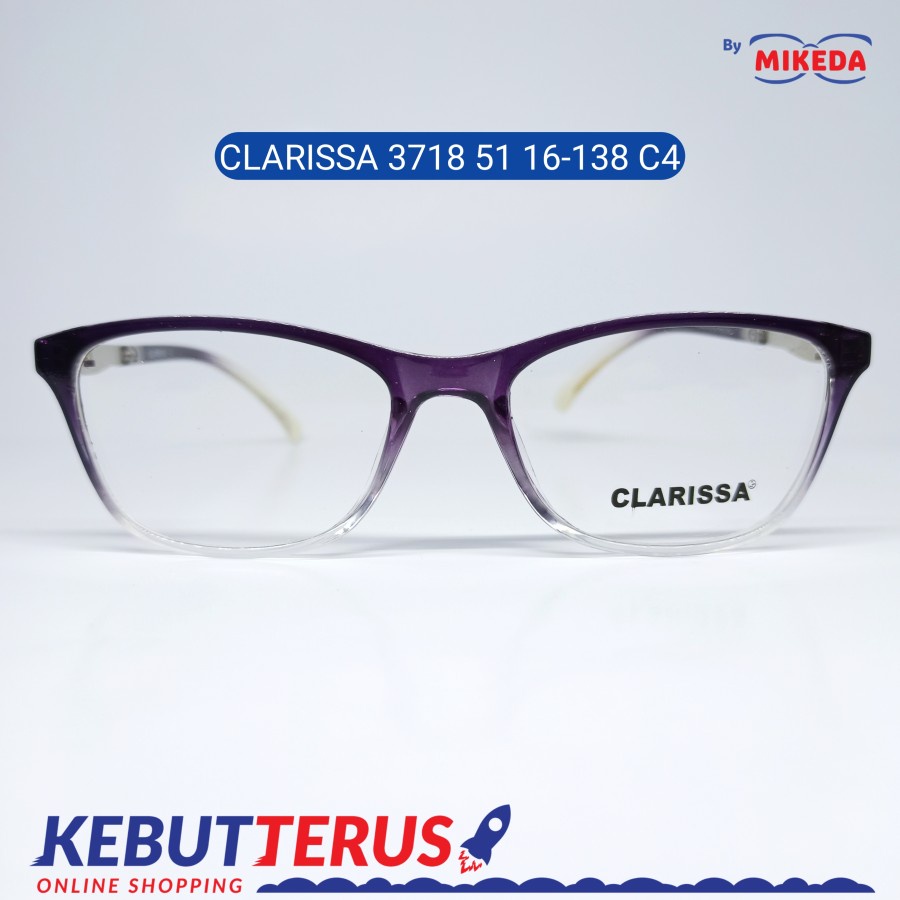 Mikeda-FRAME KACAMATA CLARISSA 3718-51 C4 + LENSA(MINUS/CYLINDER)