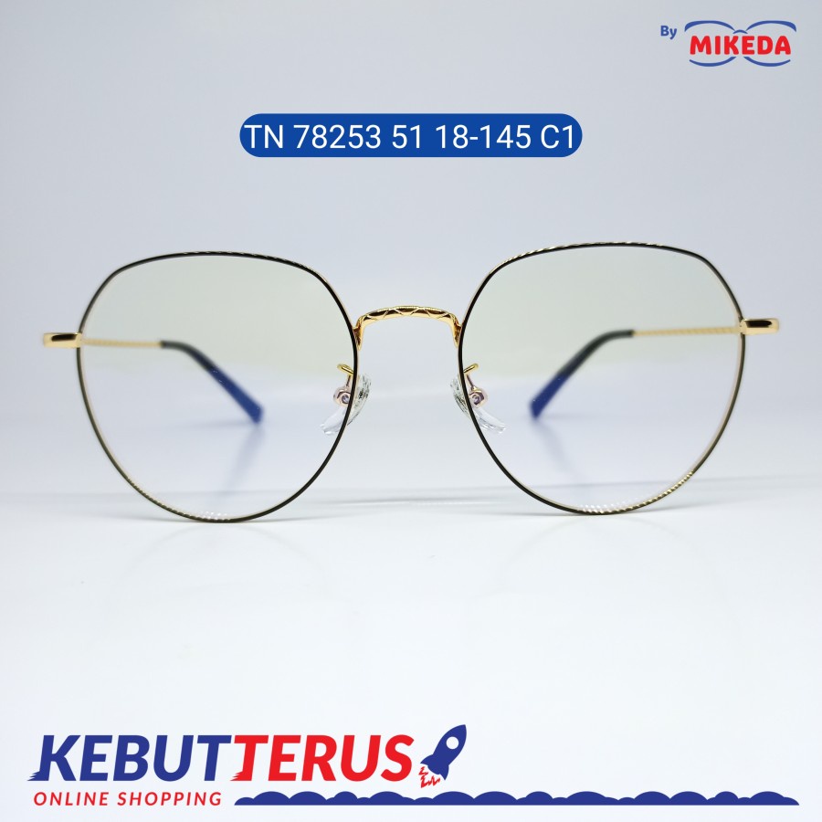 Mikeda-FRAME KACAMATA TN 78253 51 18-145 C1 + LENSA(MINUS/CYLINDER)