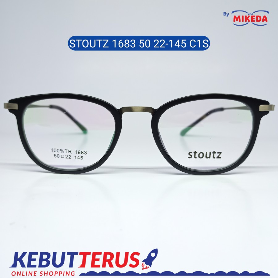 Mikeda-FRAME KACAMATA STOUTZ 1683 C1S + LENSA(MINUS/CYLINDER)