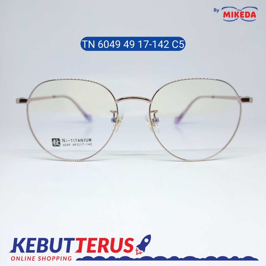 Mikeda-FRAME KACAMATA TN 6049 49 17-142 C5 + LENSA(MINUS/CYLINDER)