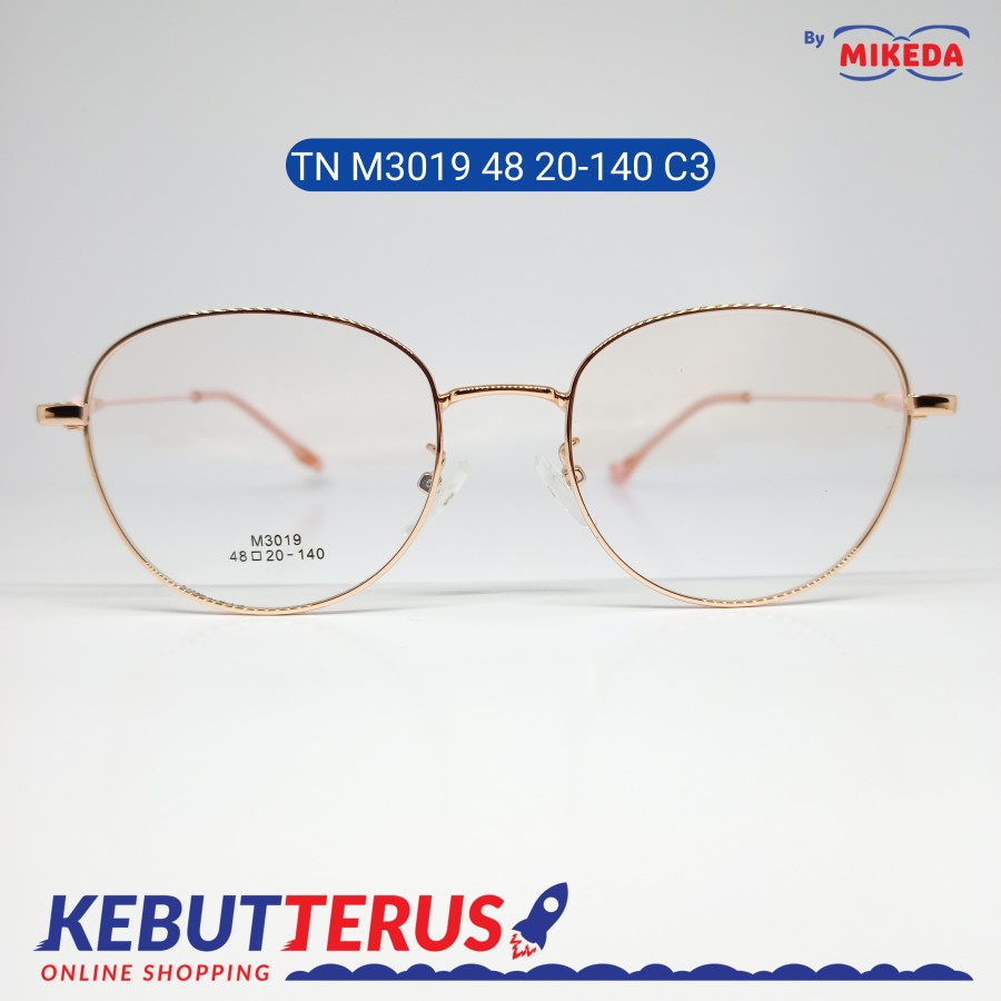 Mikeda-FRAME KACAMATA TN M3019 48 20-140 C3 + LENSA(MINUS/CYLINDER)