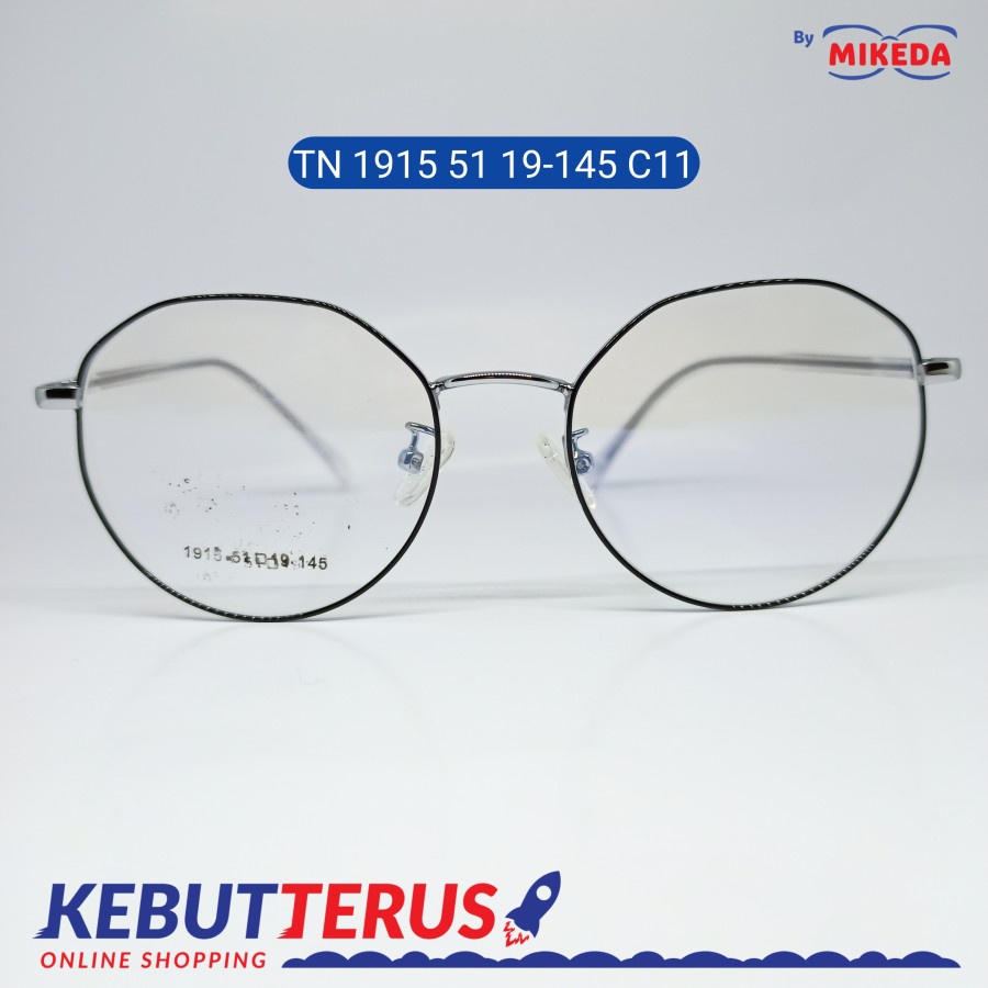 Mikeda-FRAME KACAMATA TN 1915 51 19-145 C11 + LENSA(MINUS/CYLINDER)