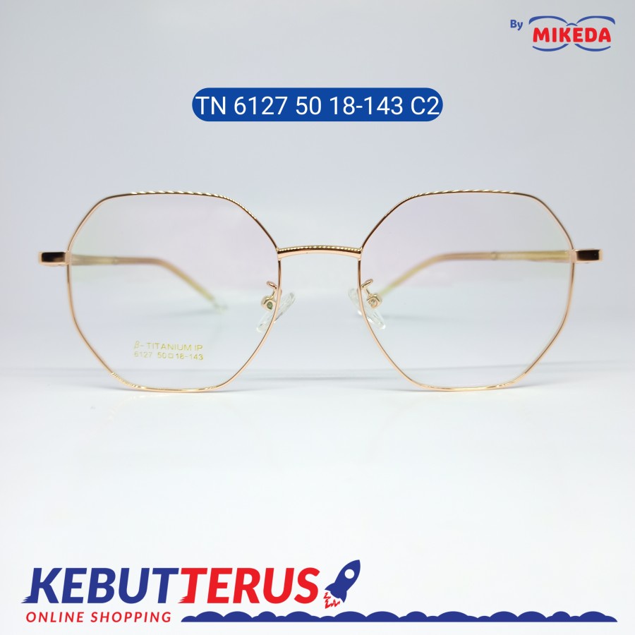 Mikeda-FRAME KACAMATA TN 6127 50 18-143 C2 + LENSA(MINUS/CYLINDER)