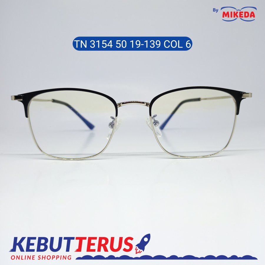 Mikeda-FRAME KACAMATA TN 3154 50 19-139 C6 + LENSA(MINUS/CYLINDER)