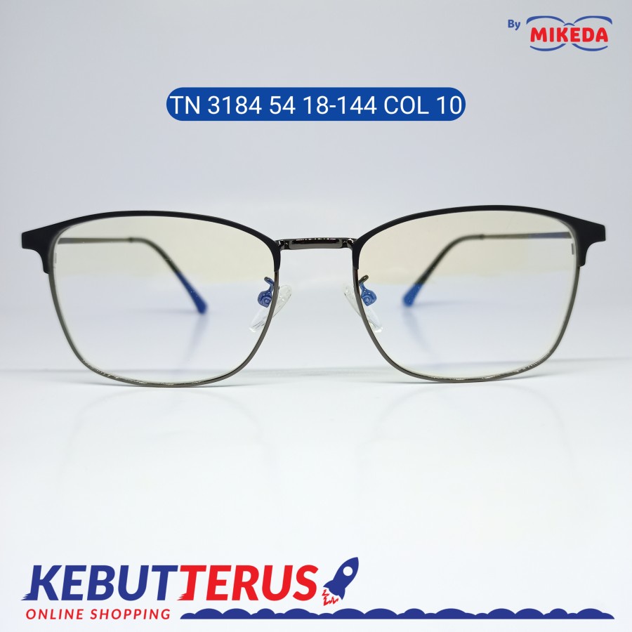 Mikeda-FRAME KACAMATA TN 3184 54 18-144 C10 + LENSA(MINUS/CYLINDER)