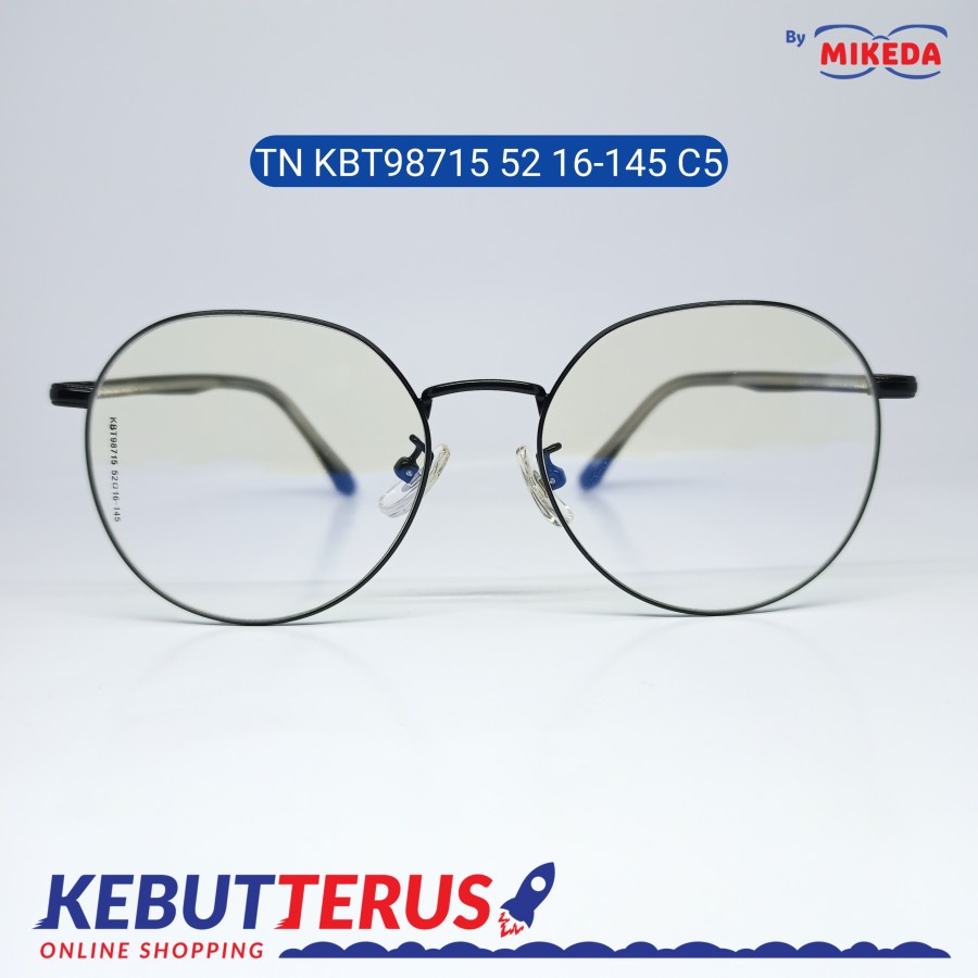 Mikeda-FRAME KACAMATA TN KBT98715 52 16-145 C5 + LENSA(MINUS/CYLINDER)
