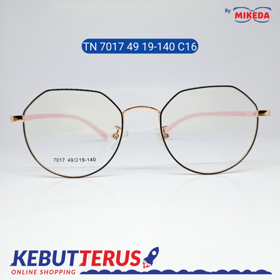 Mikeda-FRAME KACAMATA TN 7017 49 19-140 C16 + LENSA(MINUS/CYLINDER)